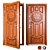 Secure Luck Entrance Metal Door 3D model small image 1
