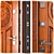Secure Luck Entrance Metal Door 3D model small image 2