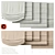 Roman Curtains Collection | 5 Elegant Styles 3D model small image 1