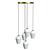 Sleek Angled Pendant Light 3D model small image 4