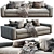 Flexform Beauty Sofa 3D model small image 1