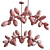 Bubble Cascade Suspension Chandelier 3D model small image 2