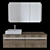 Ketho Floating Vanity Set 3D model small image 3