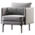 Auburn Comfort Chair: Stylish & Ergonomic 3D model small image 1