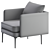 Stylish Auburn Chair - Elegant Comfort 3D model small image 4