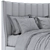 Elegant Hayworth Bed for Ultimate Luxury 3D model small image 5