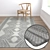 Versatile 3-Piece Carpet Set 3D model small image 5