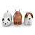 Adorable Beagle Hippo Cat Toy 3D model small image 3