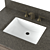Rustic Brown Single Sink Vanity  3D model small image 3