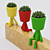 Succulent Man Pot: Quirky, Decorative Flower Pot 3D model small image 3