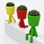 Succulent Man Pot: Quirky, Decorative Flower Pot 3D model small image 8