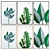 3-Piece Wall Painting Set with 4 Frame Options 3D model small image 2