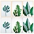 3-Piece Wall Painting Set with 4 Frame Options 3D model small image 3