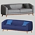 Elegant Corona Sofa: 2 Fabric Options 3D model small image 4