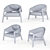 Luxury Bruno Moinard Apora Armchair 3D model small image 3