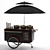 Mobile Coffee Cart: Cycling Caffeine 3D model small image 1