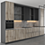 Modular Kitchen with Editable Design 3D model small image 8