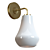 Elegant Teardrop Wall Sconce 3D model small image 3