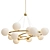 Milk Bubble Glass Chandelier 3D model small image 2