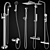 Hygiene Showers Set 92: Ravak, GROHE, Villeroy & Boch 3D model small image 1