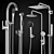 Hygiene Showers Set 92: Ravak, GROHE, Villeroy & Boch 3D model small image 2