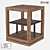 LoftDesign Nightstand 7178: Stylish Wood and Metal Construction 3D model small image 1