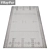 Luxury Set of 3 High-Quality Carpets 3D model small image 2