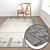 Luxury Set of 3 High-Quality Carpets 3D model small image 5