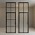Modern Glass Door Partition 3D model small image 2