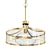 Warm Antique Brass Pendant Light 3D model small image 1