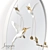 Elegant Alba Wall Mirror with Decorative Elements 3D model small image 4