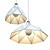 Modern Faceted Pendant Lighting 3D model small image 4