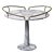 Elegant Postmodern Iron Side Table 3D model small image 2