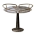 Elegant Postmodern Iron Side Table 3D model small image 3