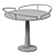 Elegant Postmodern Iron Side Table 3D model small image 5