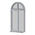 Elegant Arched Window 3D model small image 1