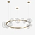Skandi Iona Pendant Light Set: Circle & Horizontal Designs 3D model small image 3