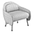 Sleek Corolla Chair: Elegant, Modern Design 3D model small image 2