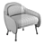 Sleek Corolla Chair: Elegant, Modern Design 3D model small image 4