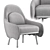 Modern Corolla Chair 272: Stylish Seating Solution 3D model small image 1