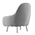 Modern Corolla Chair 272: Stylish Seating Solution 3D model small image 2