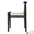 Luxury Nguni Dining Chair: De la Cuona 3D model small image 3