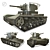 Soviet Tank T-26 Replica 3D model small image 1