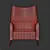 Nomad Teak Armchair 3D model small image 3