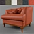 Davidos Passion Armchair: Stylish, Compact, Comfortable 3D model small image 3