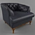 Davidos Passion Armchair: Stylish, Compact, Comfortable 3D model small image 4