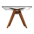 Modern Bamboo and Glass Zeus LG Table 3D model small image 2