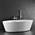 Modern Compact Bath Tub 3D model small image 1