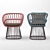 Kettal Cala Dining Chair & Table Set 3D model small image 4