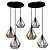 Industrial Loft Chandelier 3D model small image 1